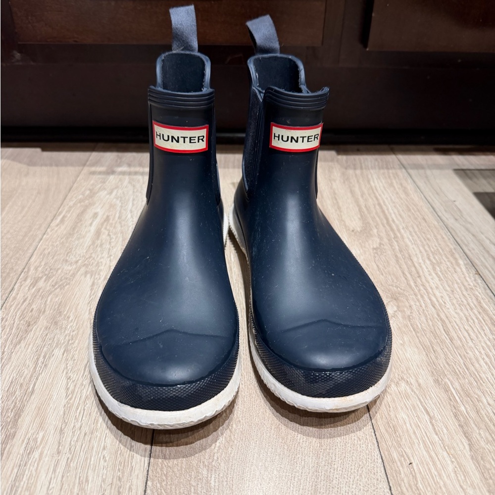 Hunter Dark Blue Rain Boots